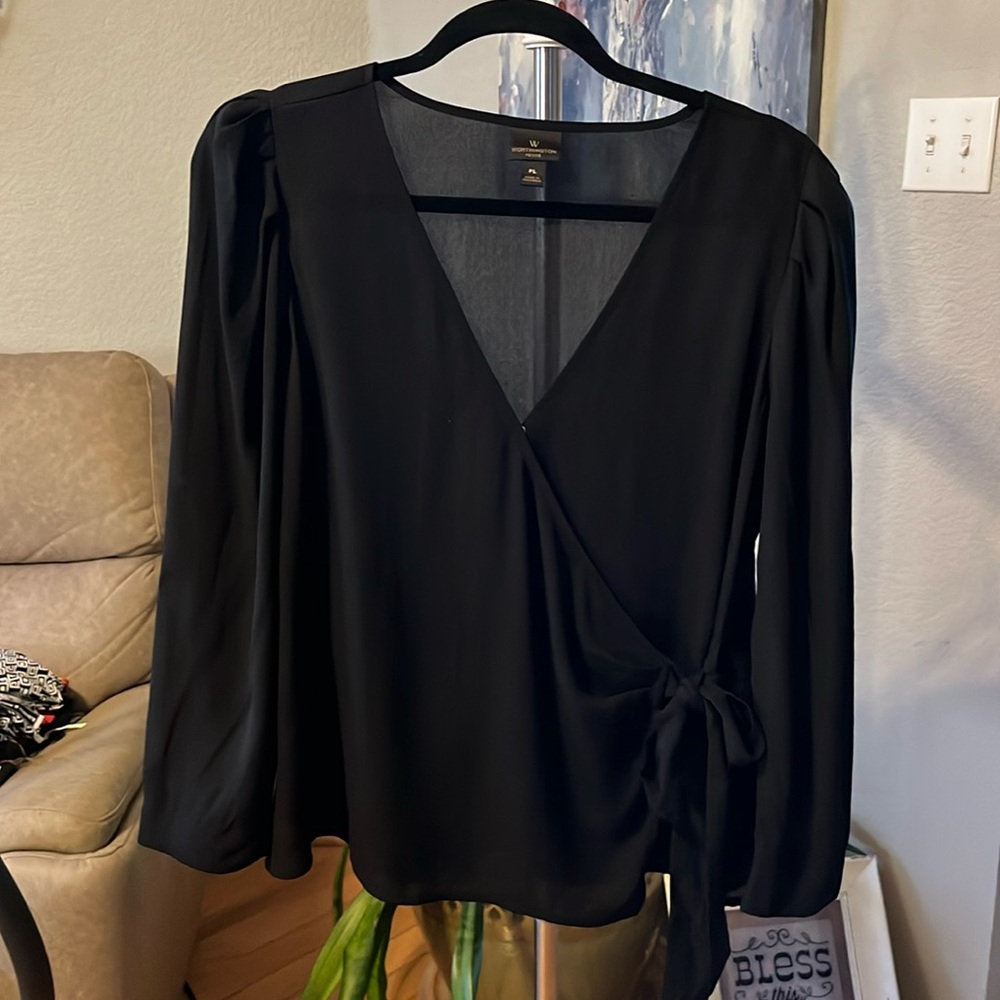 Large petite Worthington black  top